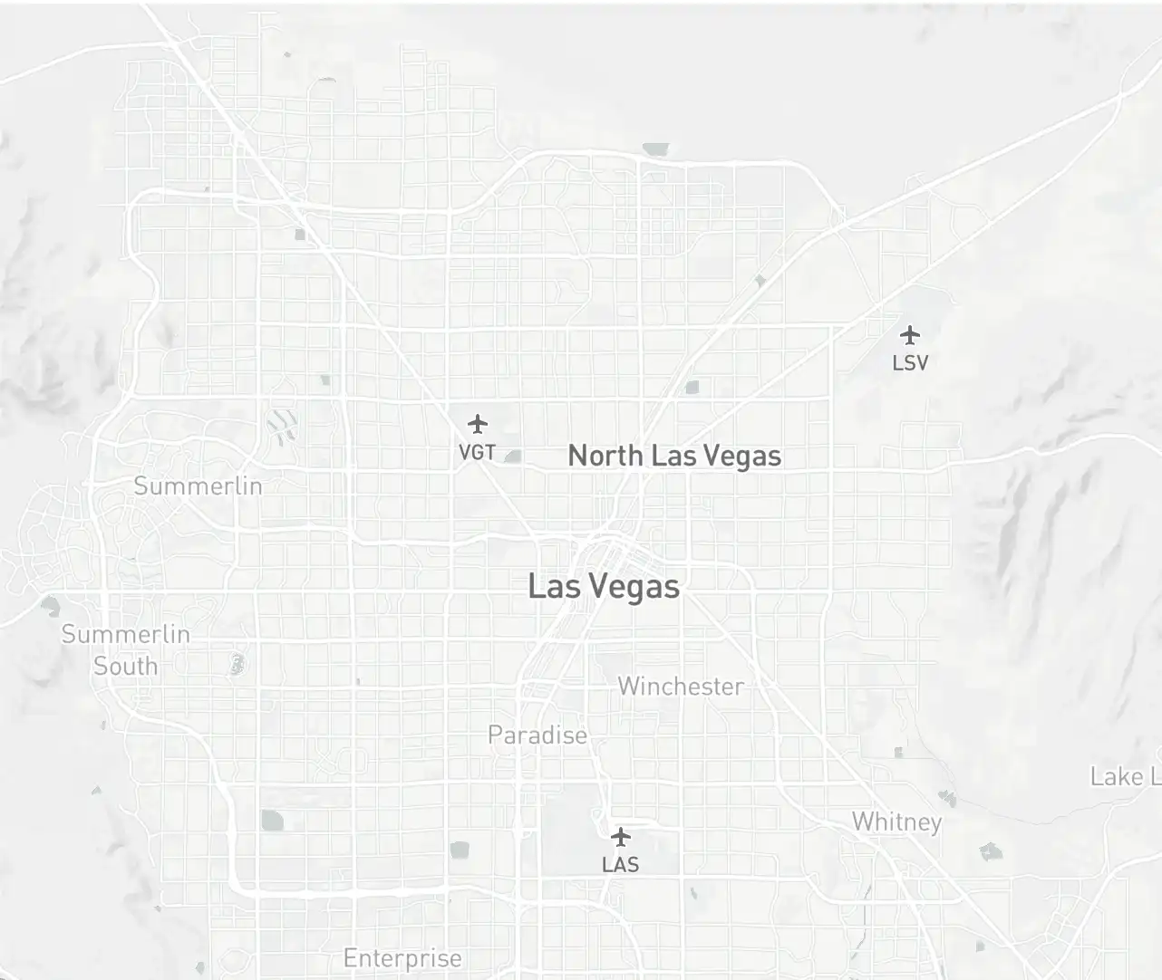 map of Las Vegas